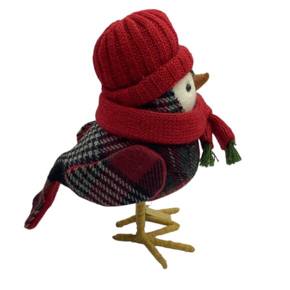 Target Spritz 2017 Featherly Friends BRIGGS Fabric Bird Figurine 6.5" Winter - Picture 2 of 8